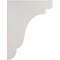 Ekena Millwork 3 1/2"W x 7 1/4"D x 9 1/2"H Bedford Wood Vintage Decor Bracket, Chalk Dust White BKTWD04X07X10BEWH - alternate 2